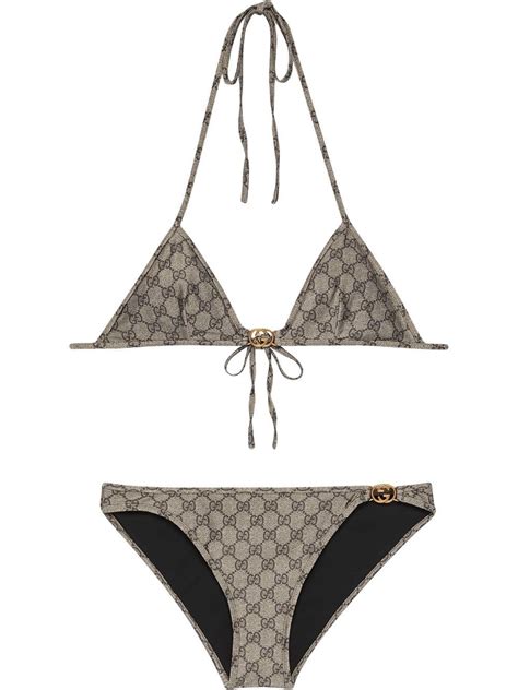 stretch fabric swimsuit with gucci print|Gucci print stretch jersey bikini .